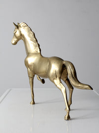 mid century brass horse figure