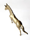 mid century brass horse figure