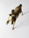 mid century brass horse figure