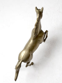 mid century brass horse figure