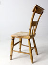 antique hand painted primitive side chair