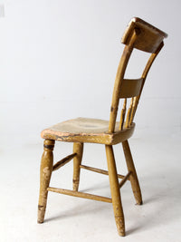 antique hand painted primitive side chair