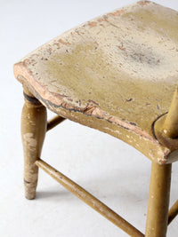 antique hand painted primitive side chair