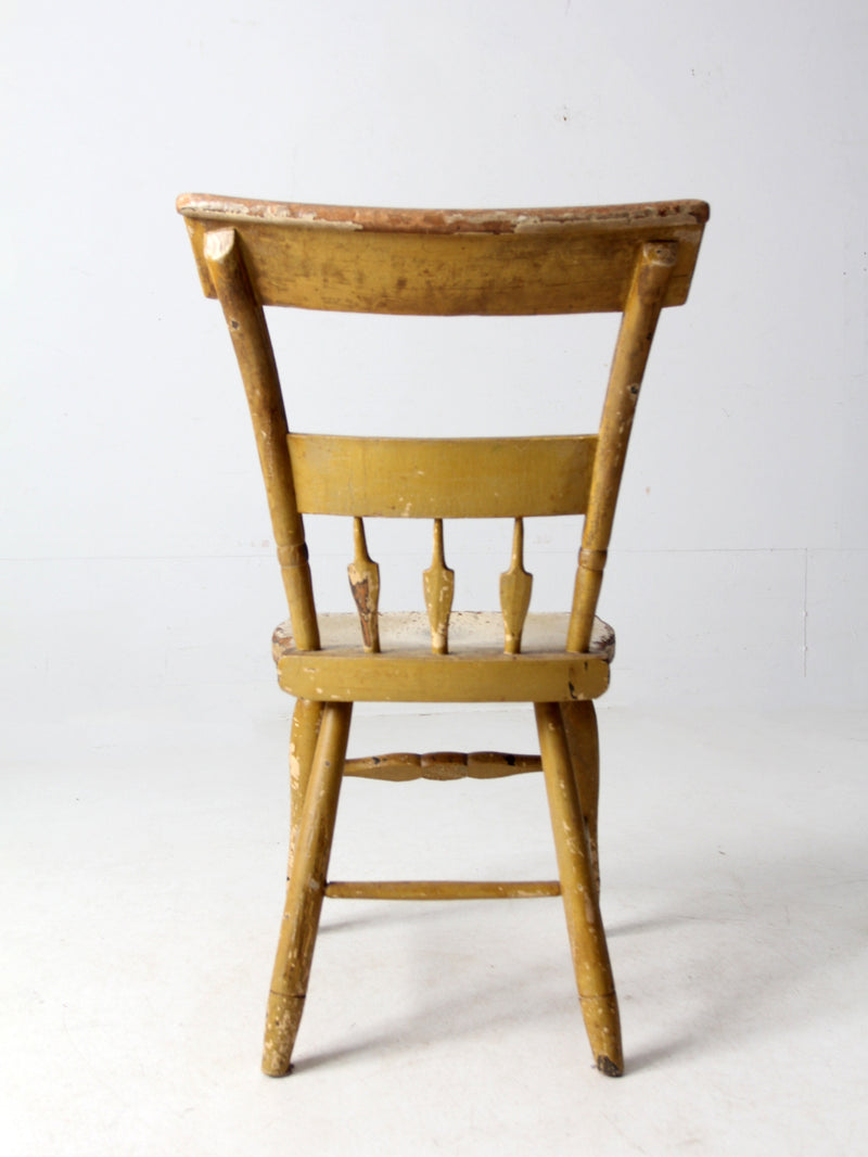 antique hand painted primitive side chair