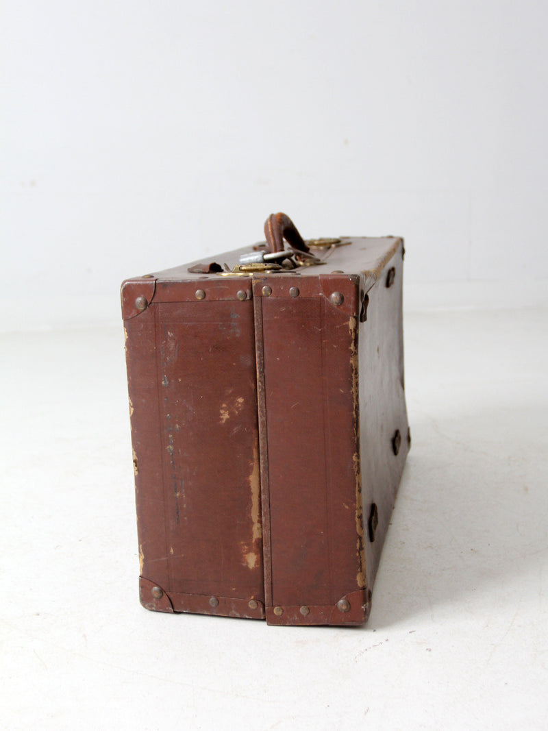 antique P Becker & Co suitcase