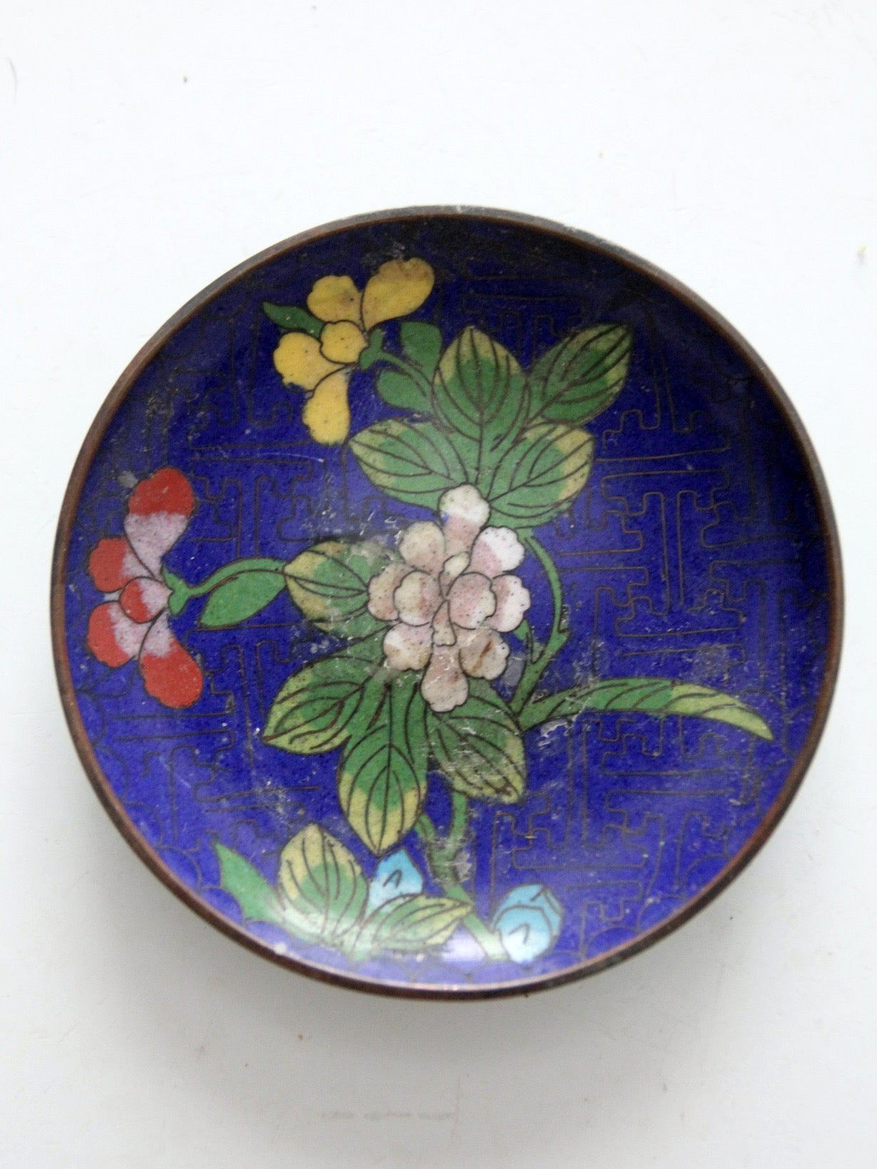 Chinese Antique newest Period Cloisonne Plate