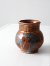 vintage studio pottery vase