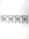 vintage wrought iron patio chairs set of 4