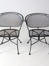 vintage wrought iron patio chairs set of 4