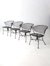 vintage wrought iron patio chairs set of 4