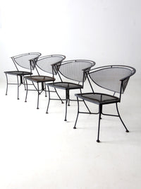 vintage wrought iron patio chairs set of 4