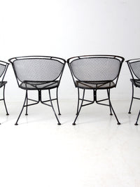 vintage wrought iron patio chairs set of 4