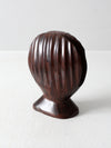 vintage ironwood seashell napkin holder