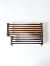 antique copper towel rail