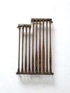 antique copper towel rail