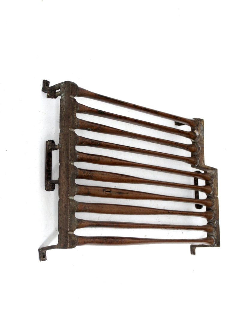 antique copper towel rail