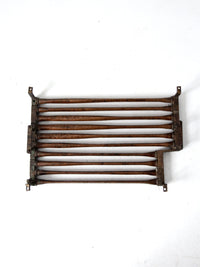 antique copper towel rail