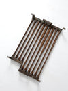 antique copper towel rail