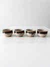 vintage studio pottery cups set of 4