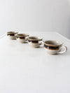 vintage studio pottery cups set of 4