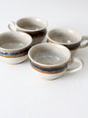 vintage studio pottery cups set of 4