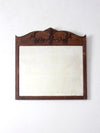 antique carved wood mirror