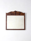 antique carved wood mirror