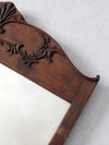 antique carved wood mirror