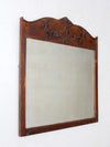 antique carved wood mirror