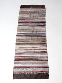 vintage American rag rug runner