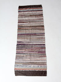 vintage American rag rug runner