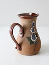 vintage studio pottery pitcher