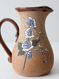 vintage studio pottery pitcher