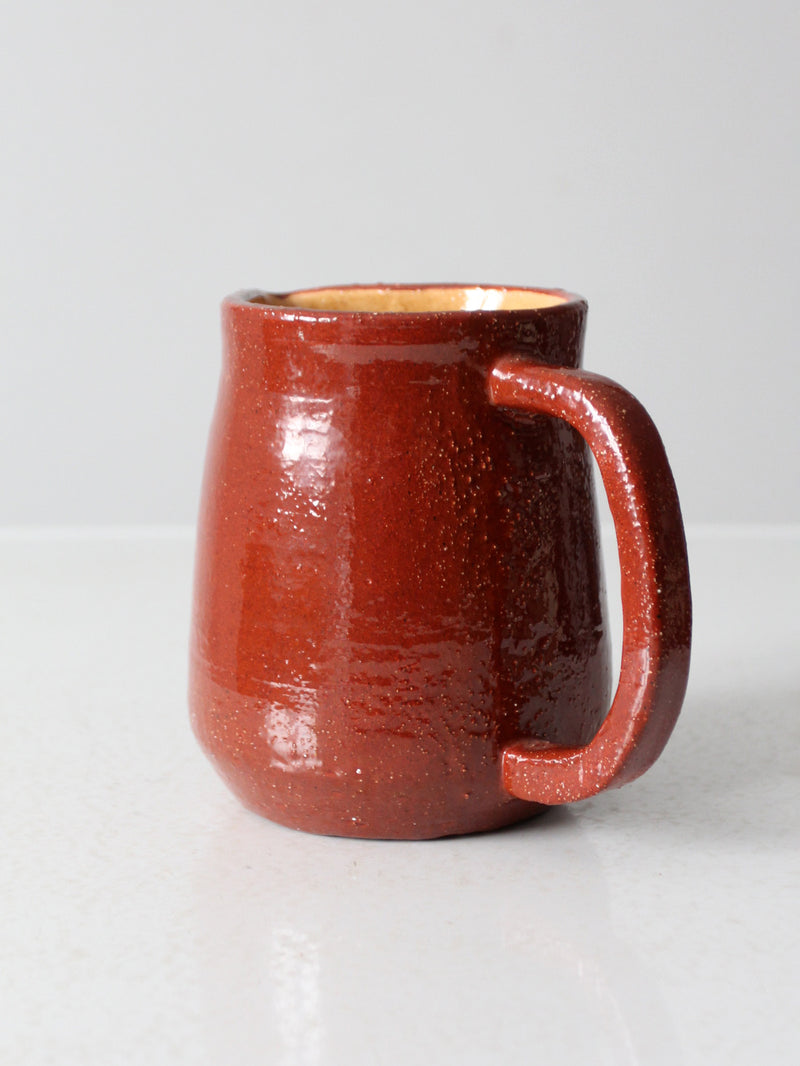 vintage studio pottery pitcher