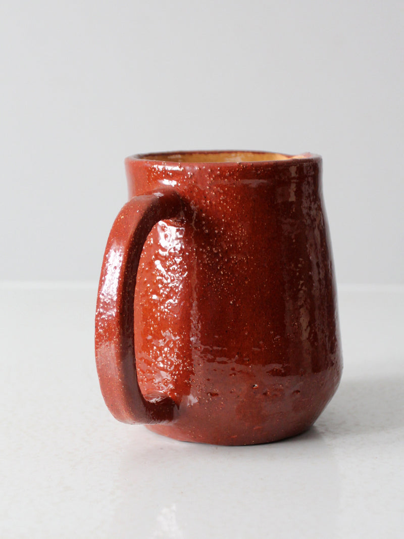 vintage studio pottery pitcher