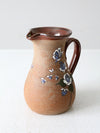 vintage studio pottery pitcher