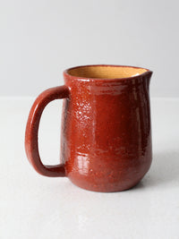 vintage studio pottery pitcher