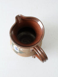 vintage studio pottery pitcher