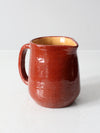 vintage studio pottery pitcher