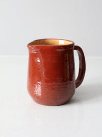 vintage studio pottery pitcher