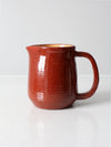 vintage studio pottery pitcher