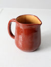 vintage studio pottery pitcher