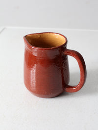 vintage studio pottery pitcher