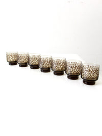 vintage Libbey Prado Scroll tumblers set of 7