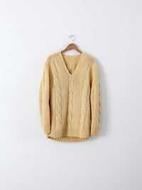 vintage 80s oversize v-neck sweater