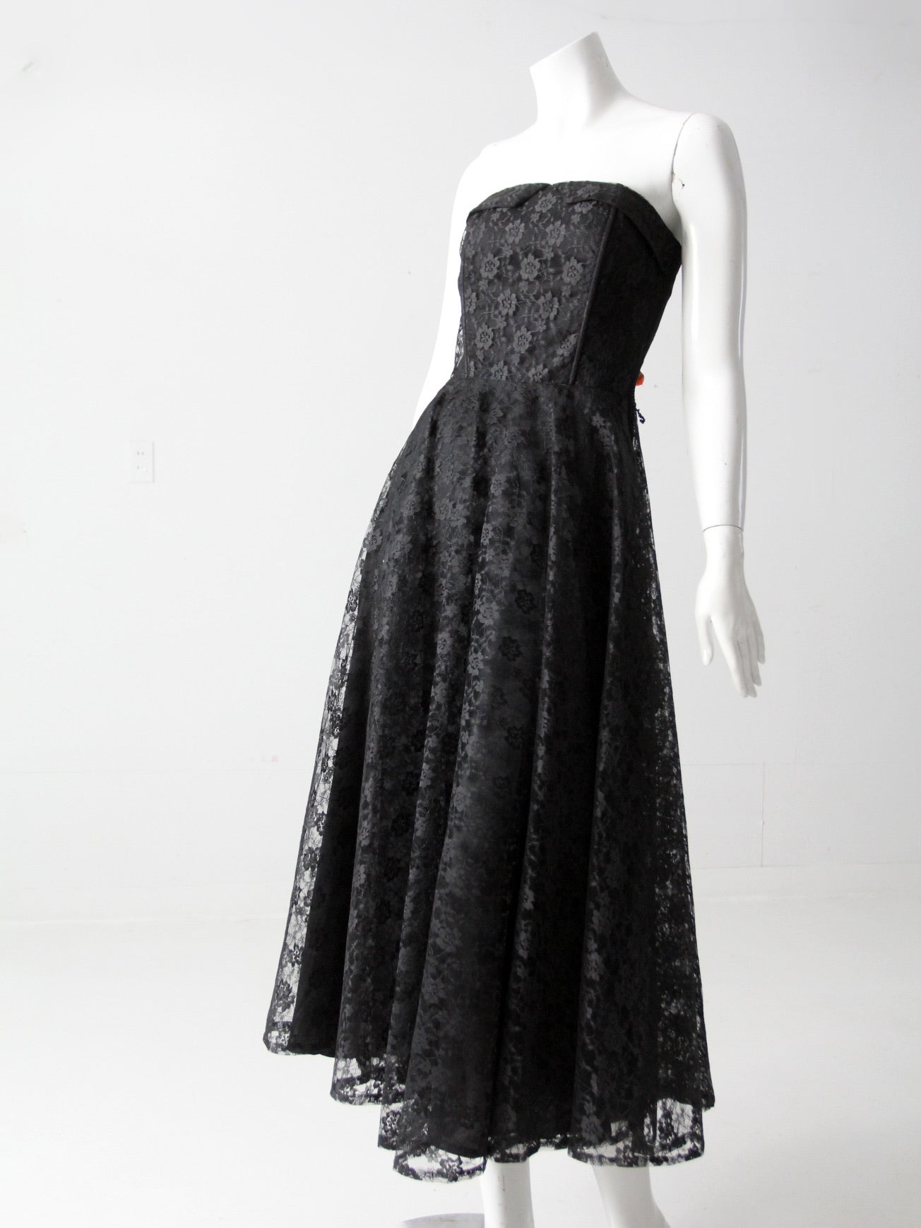 strapless vintage dresses