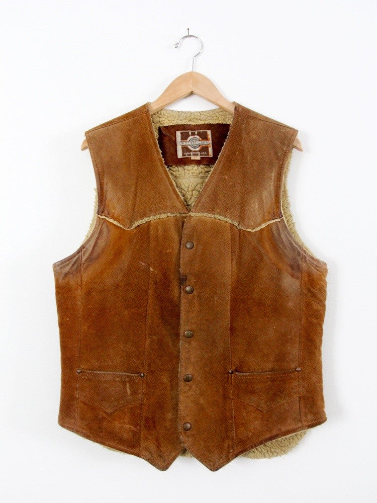 vintage 70s Pioneer Wear shearling vest – 86 Vintage