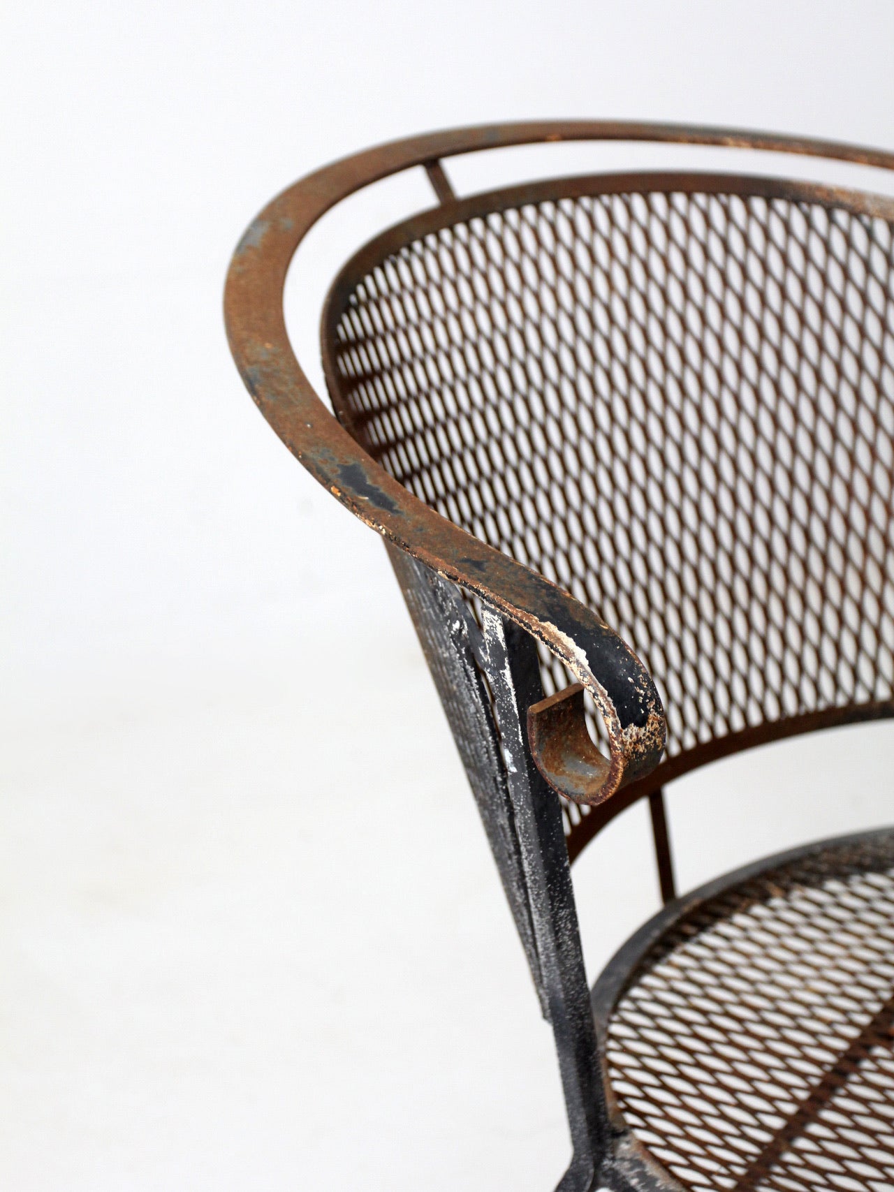 Mid century wrought iron patio online furniture