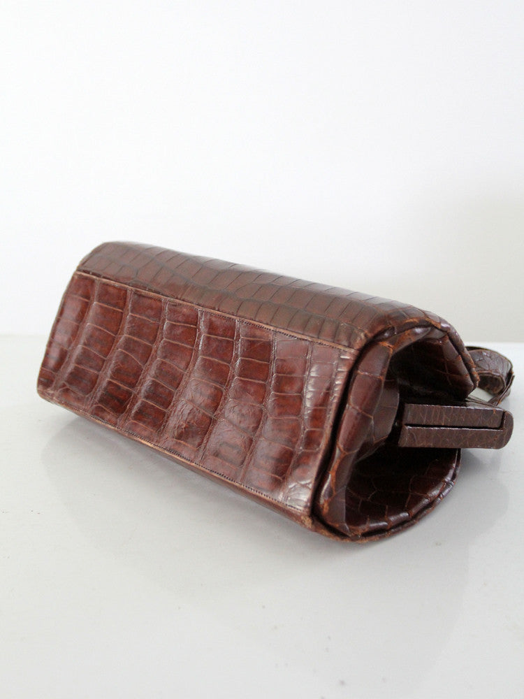 Vintage Real Alligator Skin Handbag Purse with Paws 1930's - 1940's | eBay