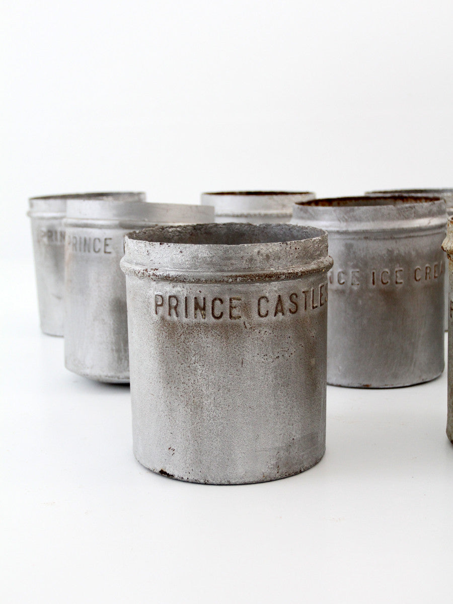 Antique Metal Ice Cream Bucket, Prince Castles Ice Cream, Nostalgia Ice  Cream Can 